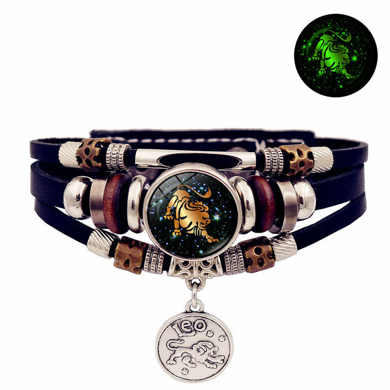 Olivenorma 12 Constellations Glow-in-the-Dark Zodiac Bracelet - Leo - image 7