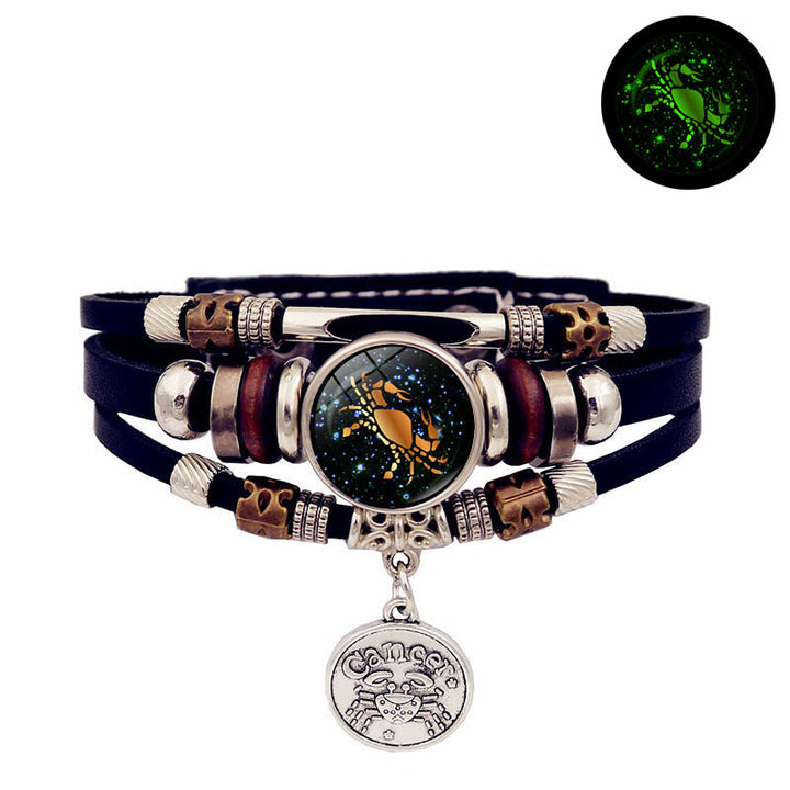 Olivenorma 12 Constellations Glow-in-the-Dark Zodiac Bracelet - Cancer - image 6