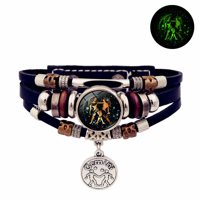Olivenorma 12 Constellations Glow-in-the-Dark Zodiac Bracelet - Gemini - image 5