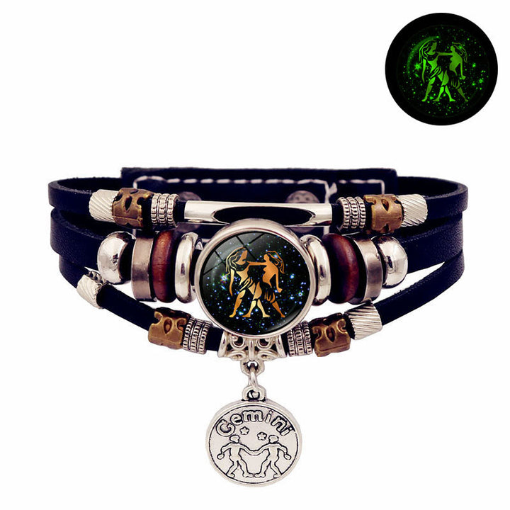 Olivenorma 12 Constellations Glow-in-the-Dark Zodiac Bracelet - Gemini - image 5
