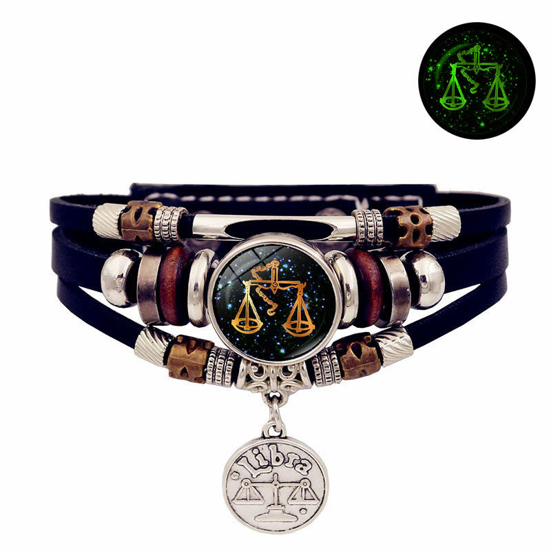 Olivenorma 12 Constellations Glow-in-the-Dark Zodiac Bracelet - Libra - image 9