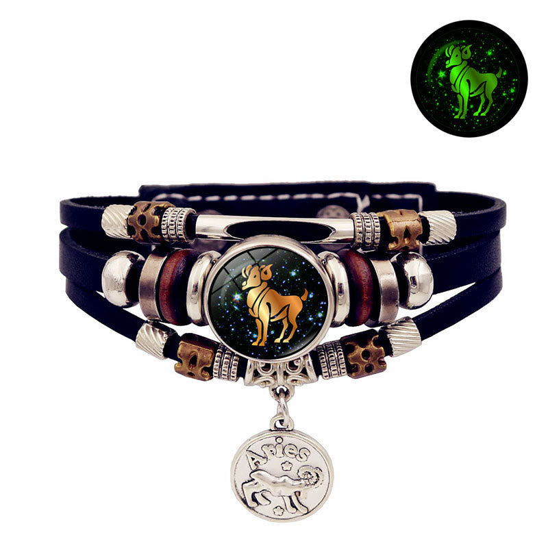 FREE Today: 12 Constellations Glow-in-the-Dark Zodiac Bracelet - Aries - image 0