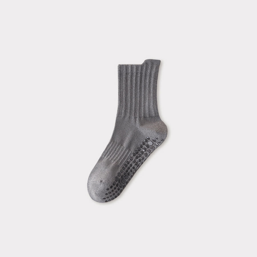 Olivenorma Professional Training Full-Toe Cotton Blend Anti-Slip Supportive Men's Yoga Socks - image 1