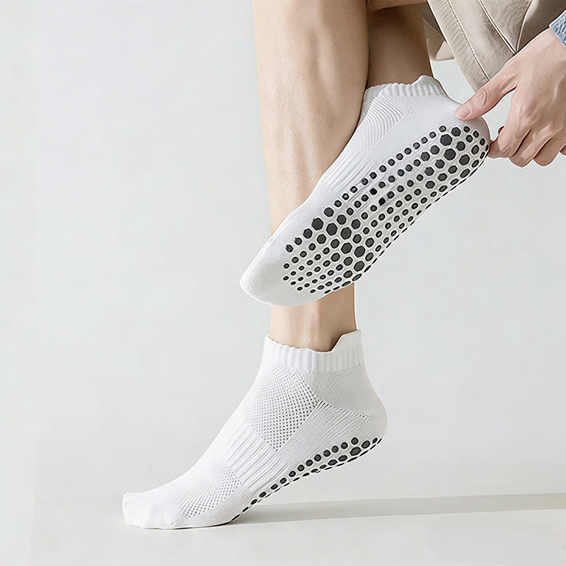 Olivenorma Full-Toe Cotton Comfort Anti-Slip Breathable Everyday Training Men's Yoga Socks - image 5