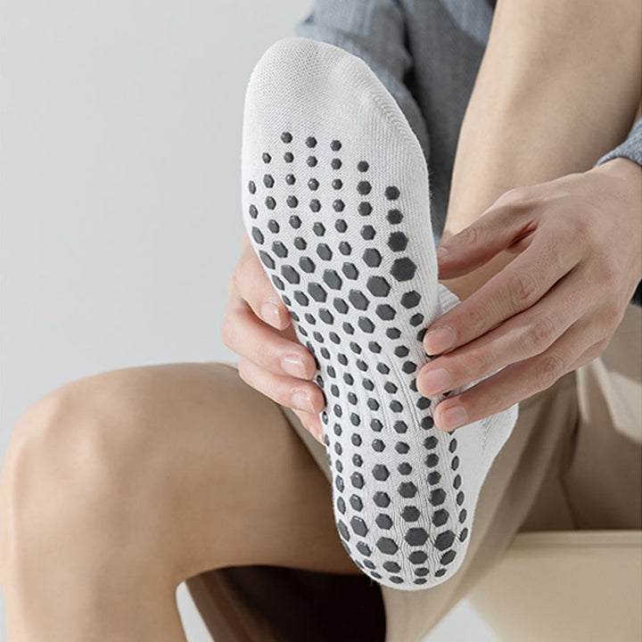 Olivenorma Full-Toe Cotton Comfort Anti-Slip Breathable Everyday Training Men's Yoga Socks - image 7