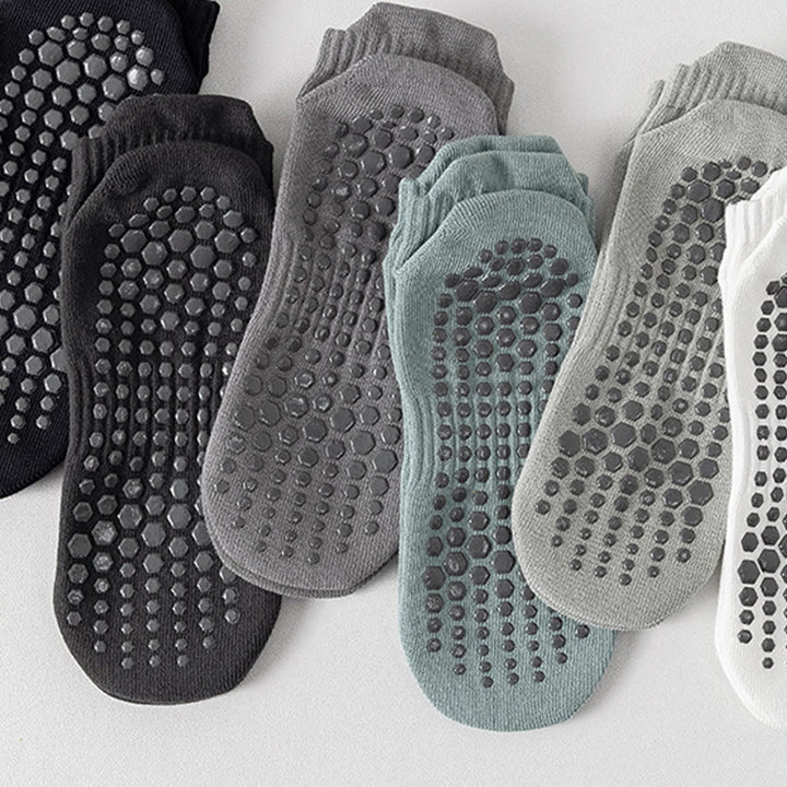 Olivenorma Full-Toe Cotton Comfort Anti-Slip Breathable Everyday Training Men's Yoga Socks - image 3