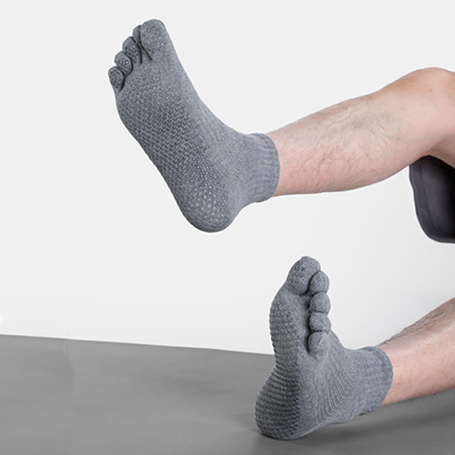Olivenorma Low-Cut Five-Toe Breathable Non-Slip Athletic Training Comfort Men's Yoga Socks - image 3
