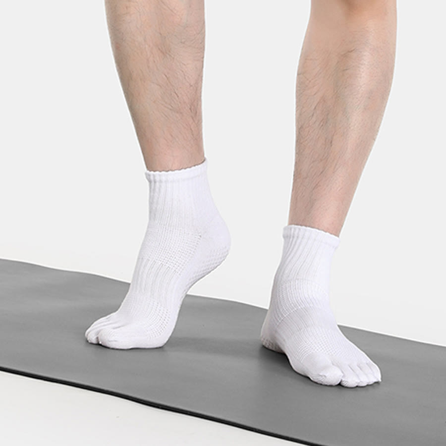 Olivenorma Low-Cut Five-Toe Breathable Non-Slip Athletic Training Comfort Men's Yoga Socks - image 8