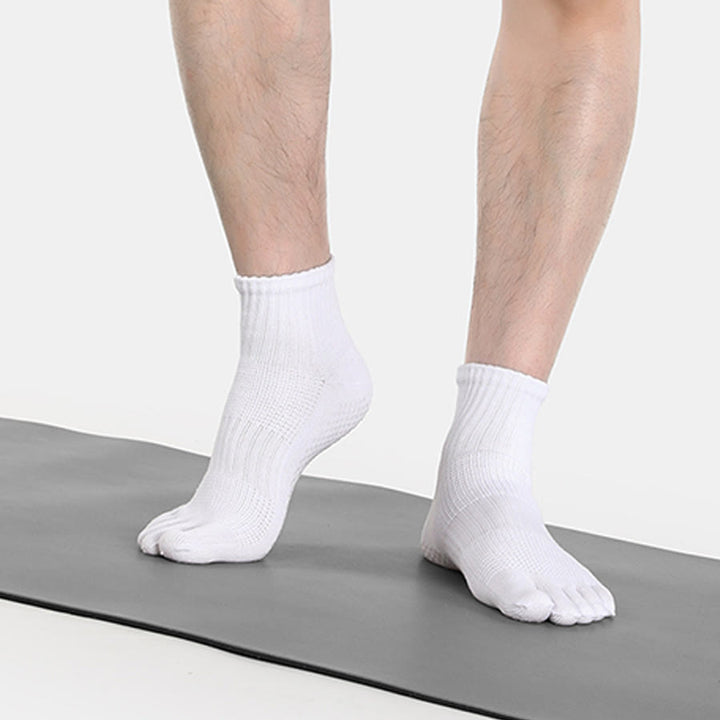 Olivenorma Low-Cut Five-Toe Breathable Non-Slip Athletic Training Comfort Men's Yoga Socks - image 8