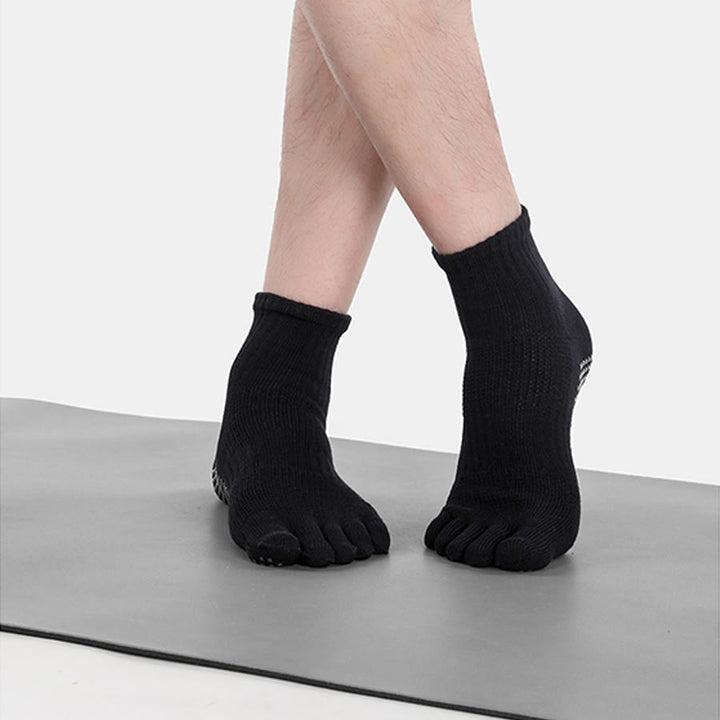 Olivenorma Low-Cut Five-Toe Breathable Non-Slip Athletic Training Comfort Men's Yoga Socks - image 6