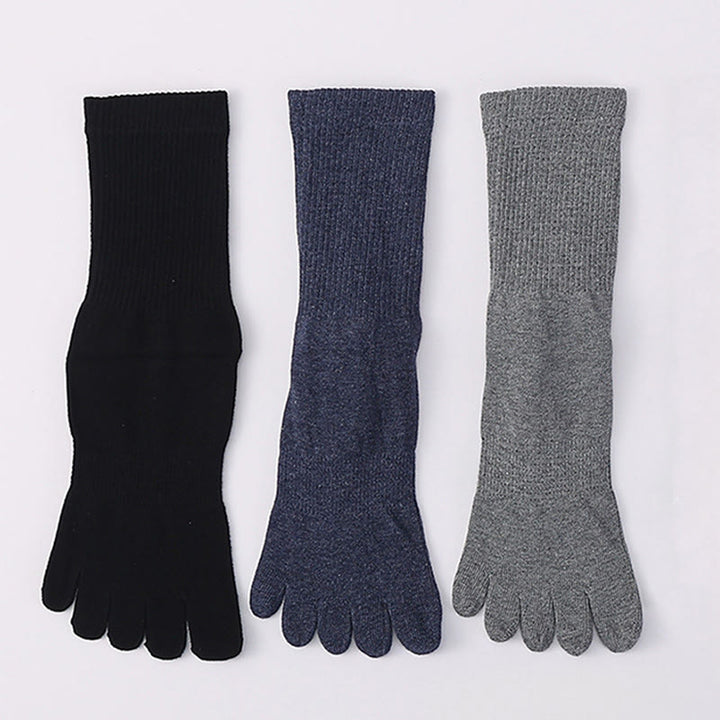 Olivenorma Short Five-Toe Elastic Comfort Non-Slip Breathable Workout Men's Yoga Socks - image 4