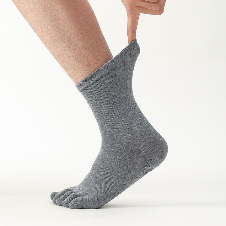 Olivenorma Short Five-Toe Elastic Comfort Non-Slip Breathable Workout Men's Yoga Socks - image 1
