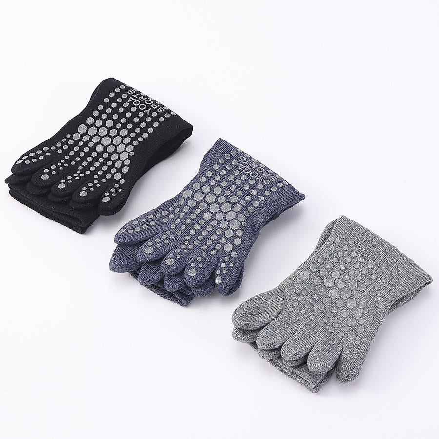 Olivenorma Short Five-Toe Elastic Comfort Non-Slip Breathable Workout Men's Yoga Socks - image 5