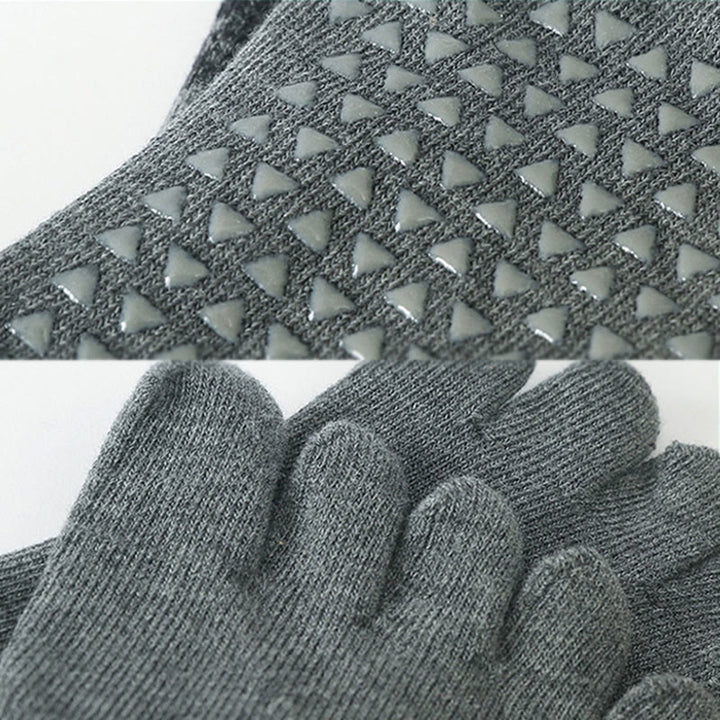 Olivenorma Gradient Five-Toe Non-Slip Cotton Yoga Grip Socks Breathable Sweat-Wicking Pilates Barre Fitness Women's Yoga Socks - image 11