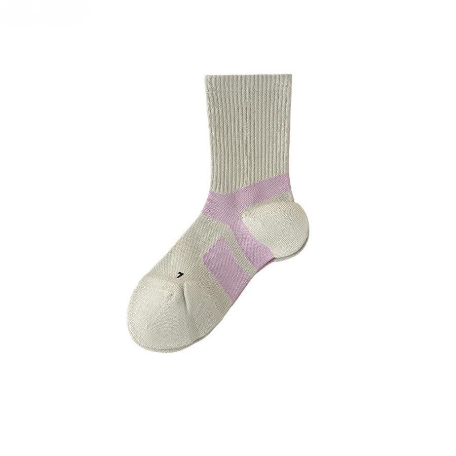 Olivenorma Mid-Calf Full-Coverage Breathable Comfort Anti-Friction Workout Grip Pilates Barre Women's Yoga Socks - image 5