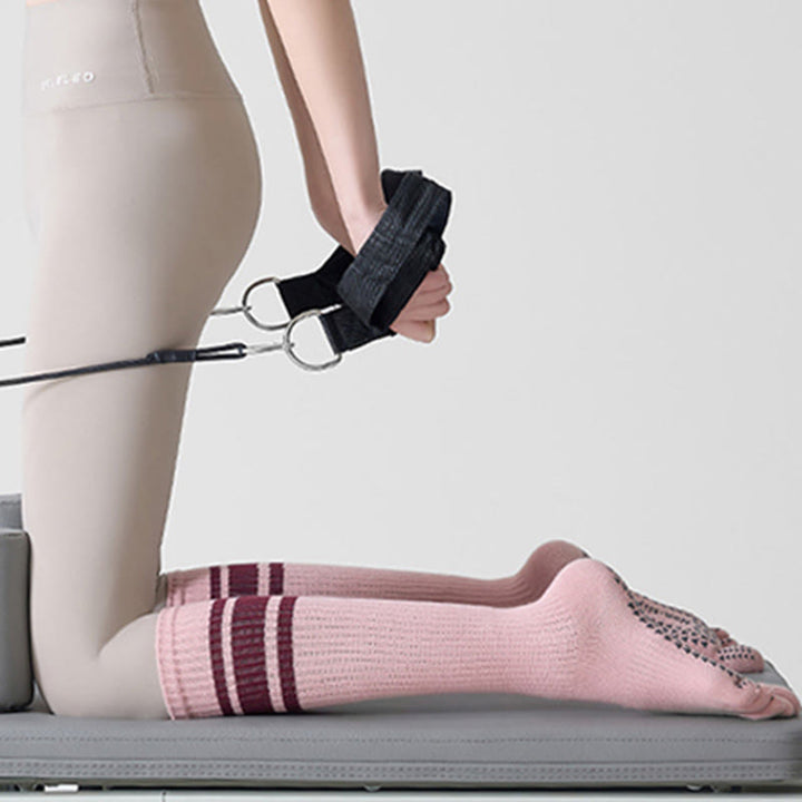 Olivenorma Compression Five-Toe Cotton Anti-Slip Grip Slim-Fit Support Pilates Barre Women's Yoga Socks - image 7