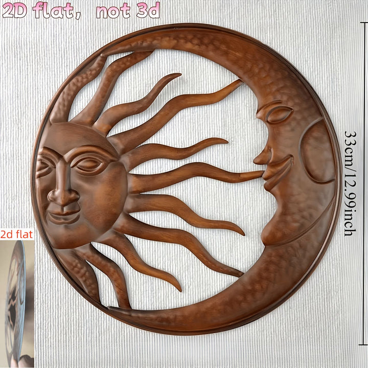 Olivenorma Spiritual Sun Moon Metal Wall Decor - image 1