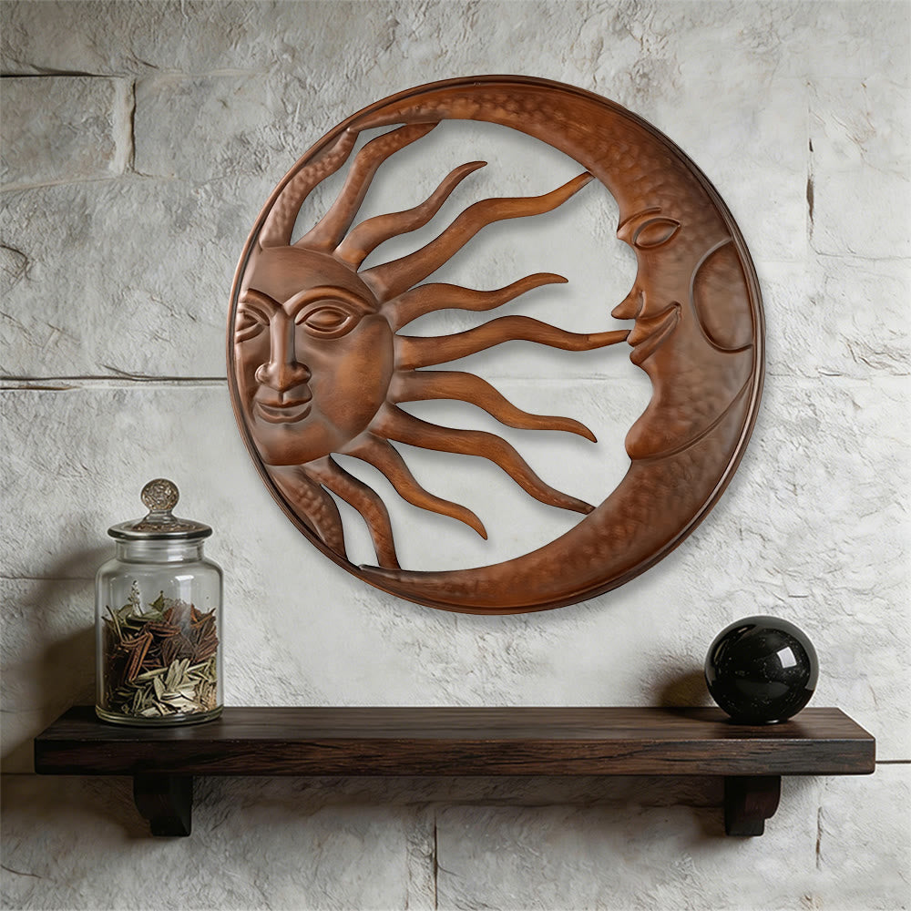 Olivenorma Spiritual Sun Moon Metal Wall Decor - image 5