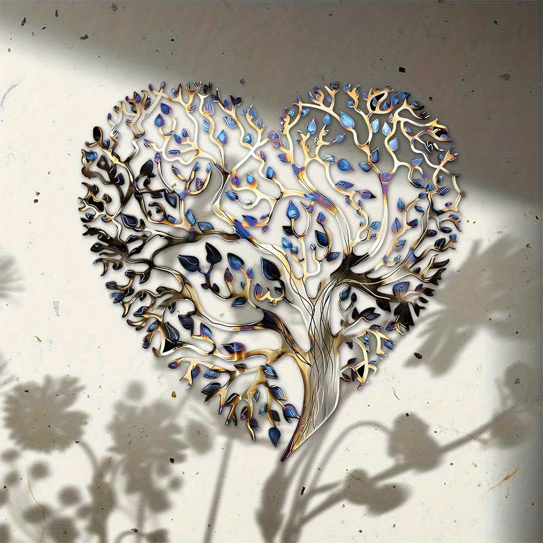 Olivenorma Heart Shaped Tree Of Life Metal Wall Decor - image 2