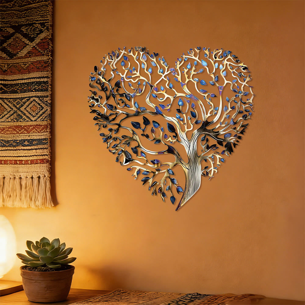 Olivenorma Heart Shaped Tree Of Life Metal Wall Decor - image 6