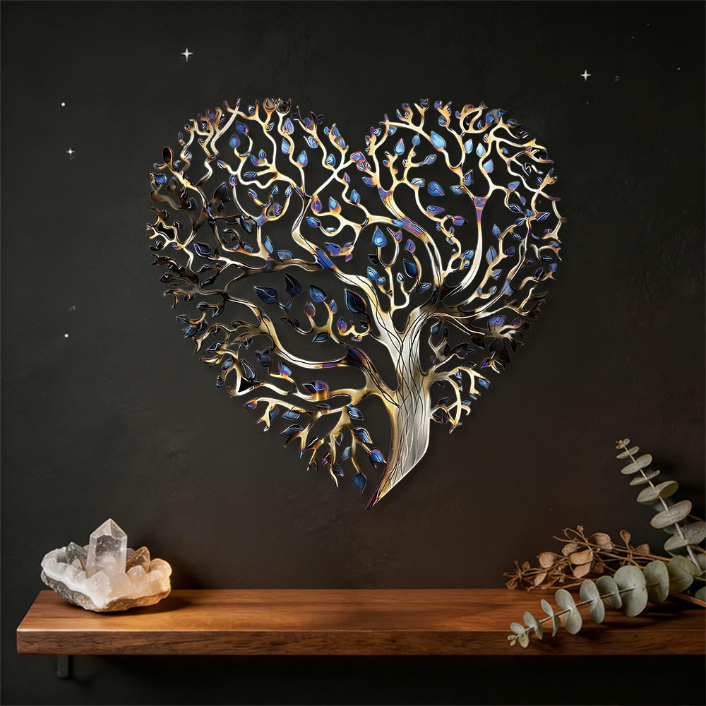 Olivenorma Heart Shaped Tree Of Life Metal Wall Decor - image 4