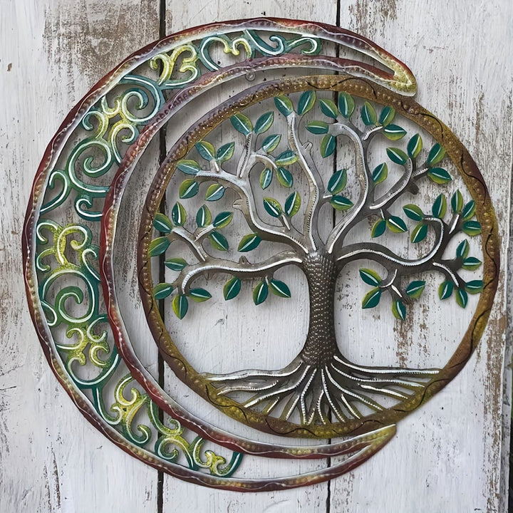 Olivenorma Crescent Moon Tree Of Life Metal Wall Decor - image 2