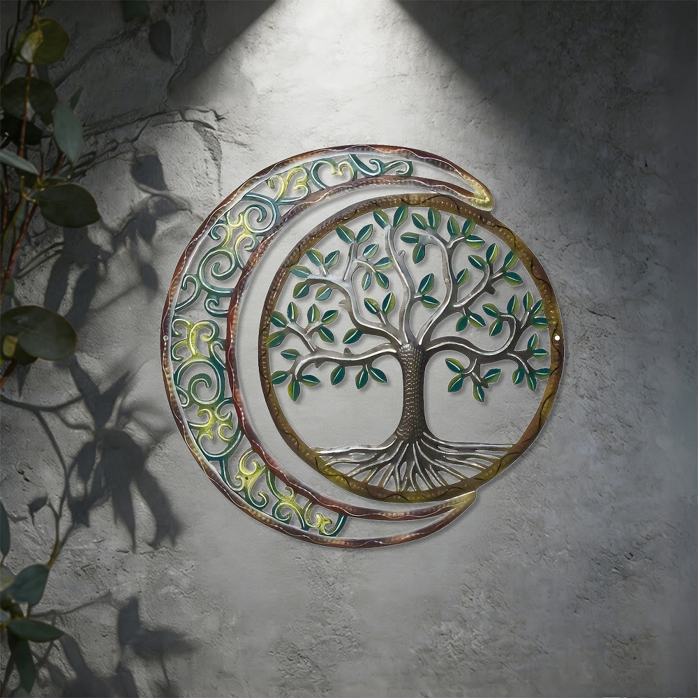 Olivenorma Crescent Moon Tree Of Life Metal Wall Decor - image 6