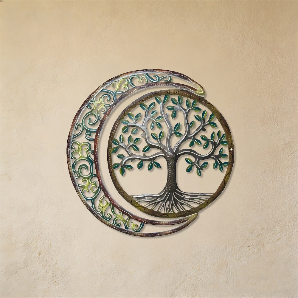 Olivenorma Crescent Moon Tree Of Life Metal Wall Decor - image 5