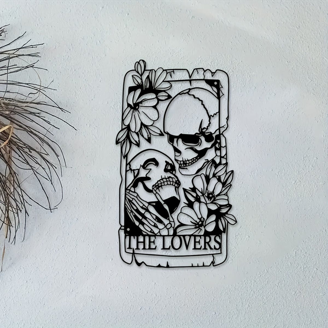Olivenorma The Lovers Tarot Skeleton Metal Wall Decor - image 2