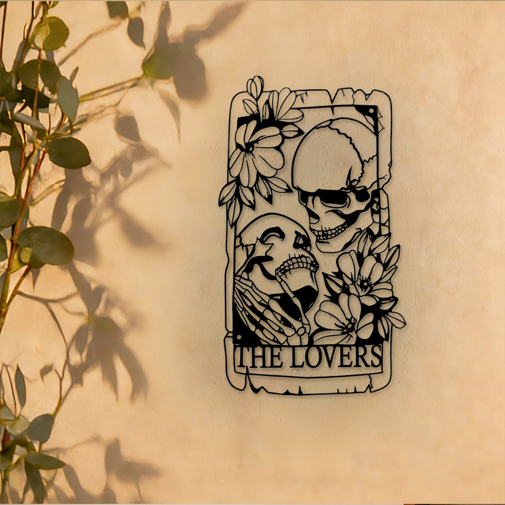 Olivenorma The Lovers Tarot Skeleton Metal Wall Decor - image 4