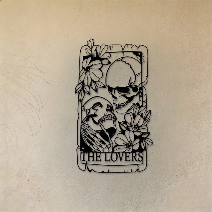 Olivenorma The Lovers Tarot Skeleton Metal Wall Decor - image 3