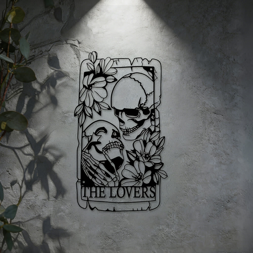 Olivenorma The Lovers Tarot Skeleton Metal Wall Decor - image 5