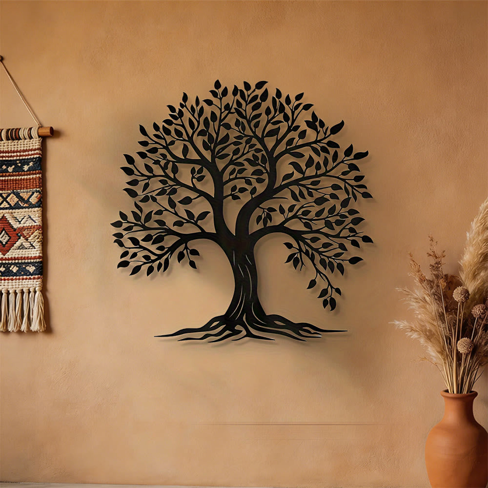 Olivenorma Minimalist Tree Of Life Metal Wall Decor - Minimalist Boho - image 0