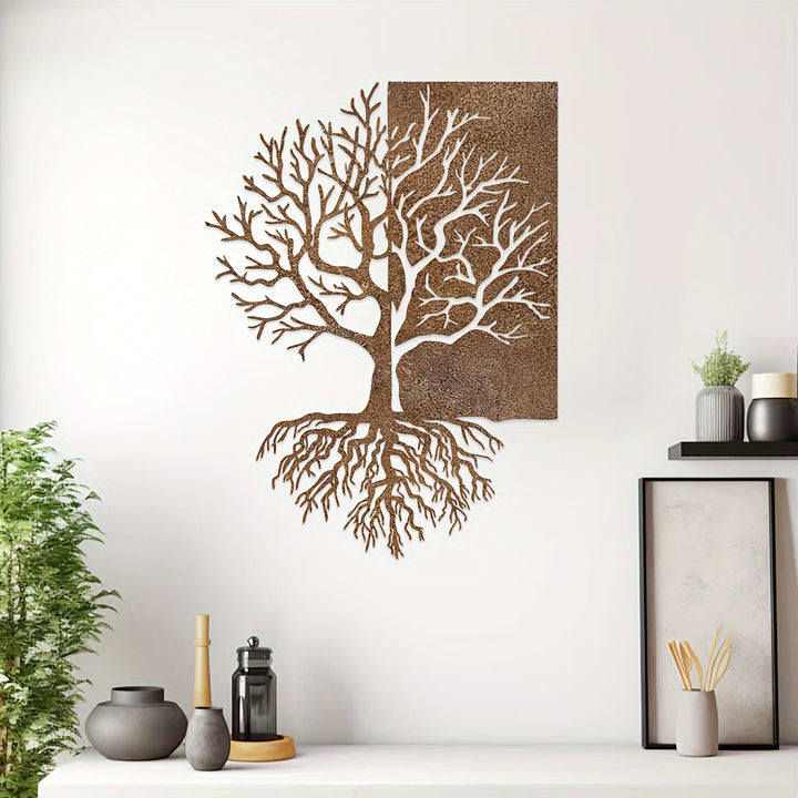 Olivenorma Rustic Split Tree Of Life Metal Wall Decor - image 1
