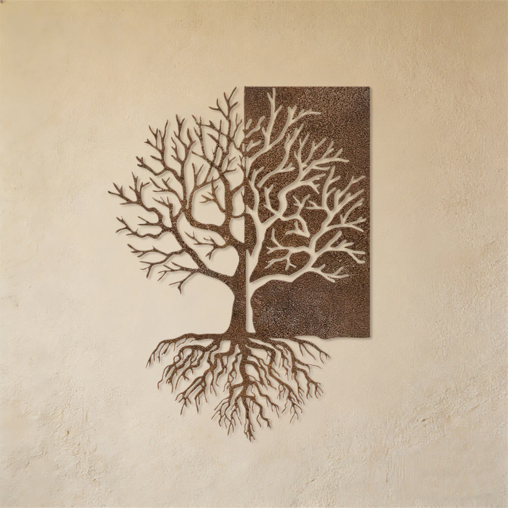 Olivenorma Rustic Split Tree Of Life Metal Wall Decor - image 4