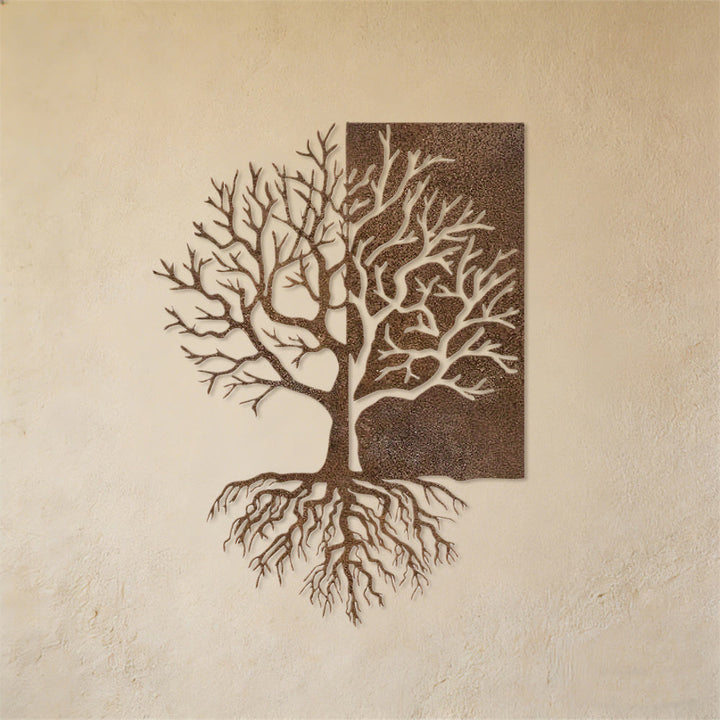 Olivenorma Rustic Split Tree Of Life Metal Wall Decor - image 4