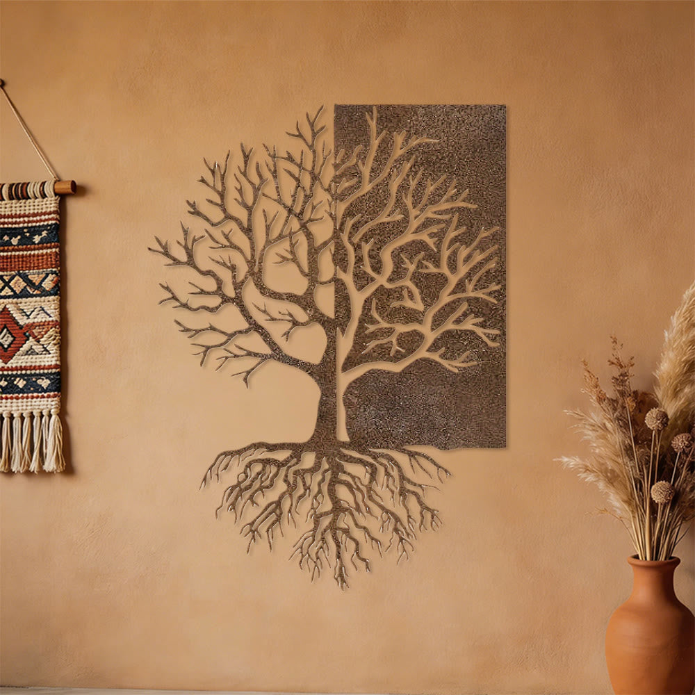 Olivenorma Rustic Split Tree Of Life Metal Wall Decor - image 5