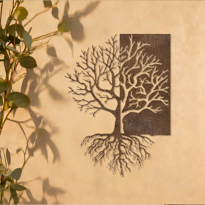 Olivenorma Rustic Split Tree Of Life Metal Wall Decor - image 3