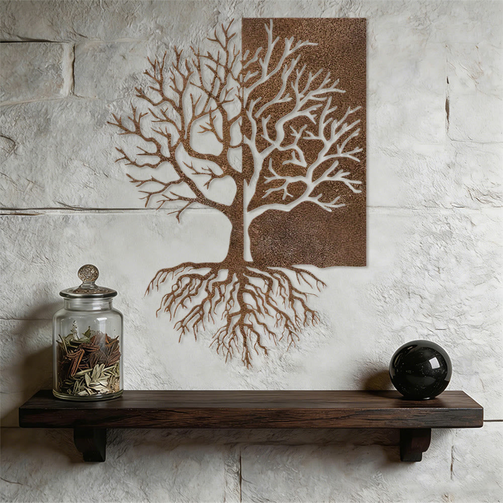 Olivenorma Rustic Split Tree Of Life Metal Wall Decor - image 6