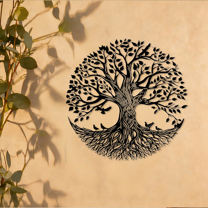 Olivenorma Circular Tree Of Life With Birds Metal Wall Decor - image 4
