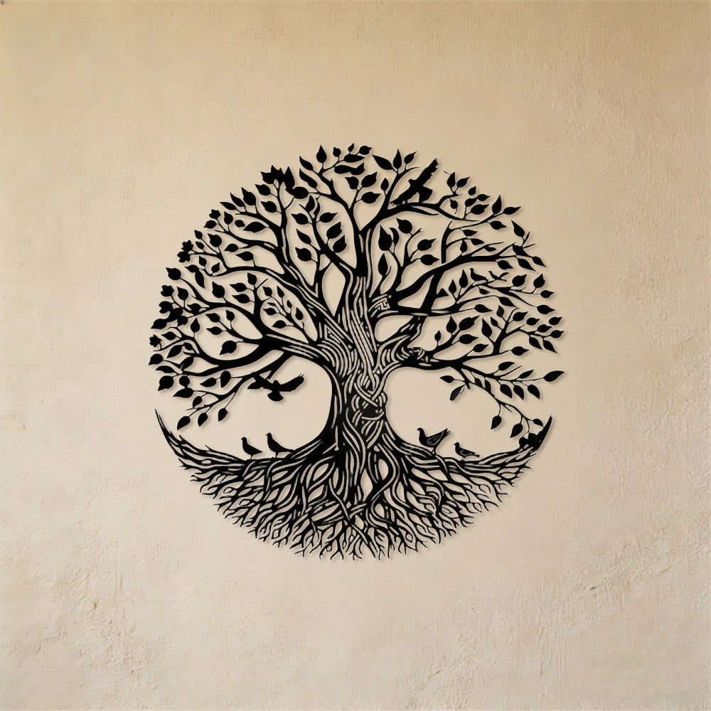 Olivenorma Circular Tree Of Life With Birds Metal Wall Decor - image 6
