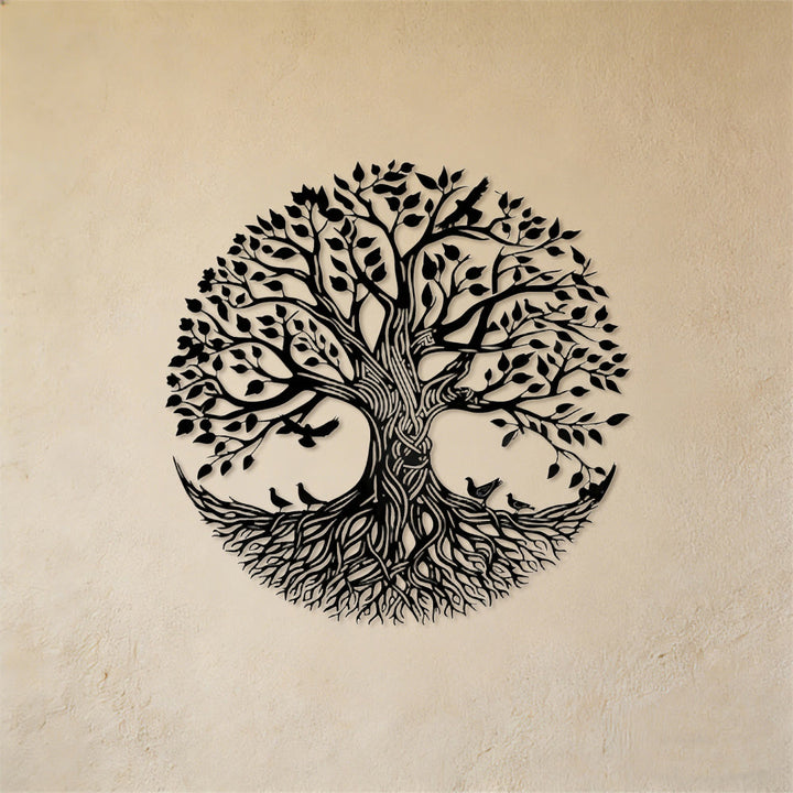 Olivenorma Circular Tree Of Life With Birds Metal Wall Decor - image 6
