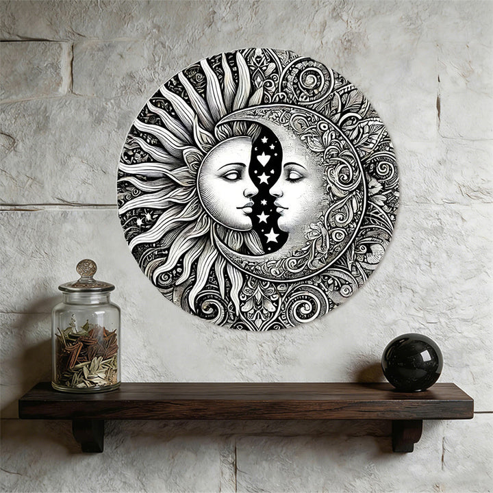 Olivenorma Celestial Sun Moon Mandala Metal Wall Decor - image 4