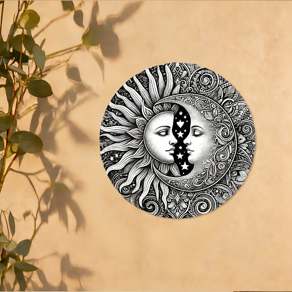 Olivenorma Celestial Sun Moon Mandala Metal Wall Decor - image 2