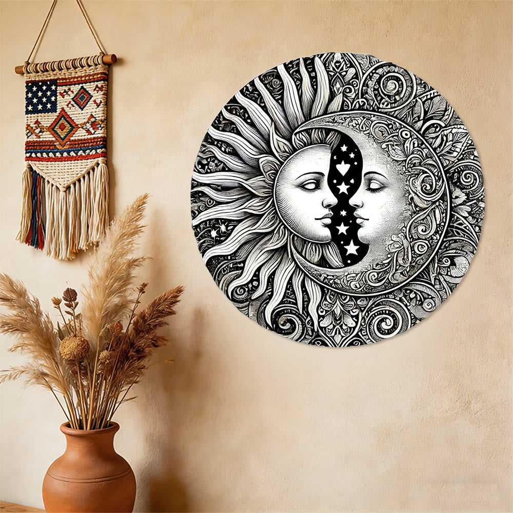 Olivenorma Celestial Sun Moon Mandala Metal Wall Decor - image 5