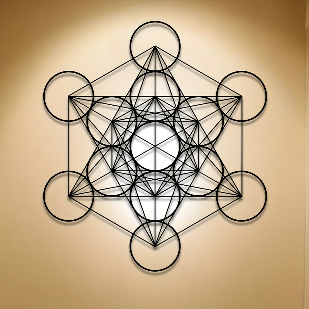 Olivenorma Metatron Cube Metal Wall Decor - image 1