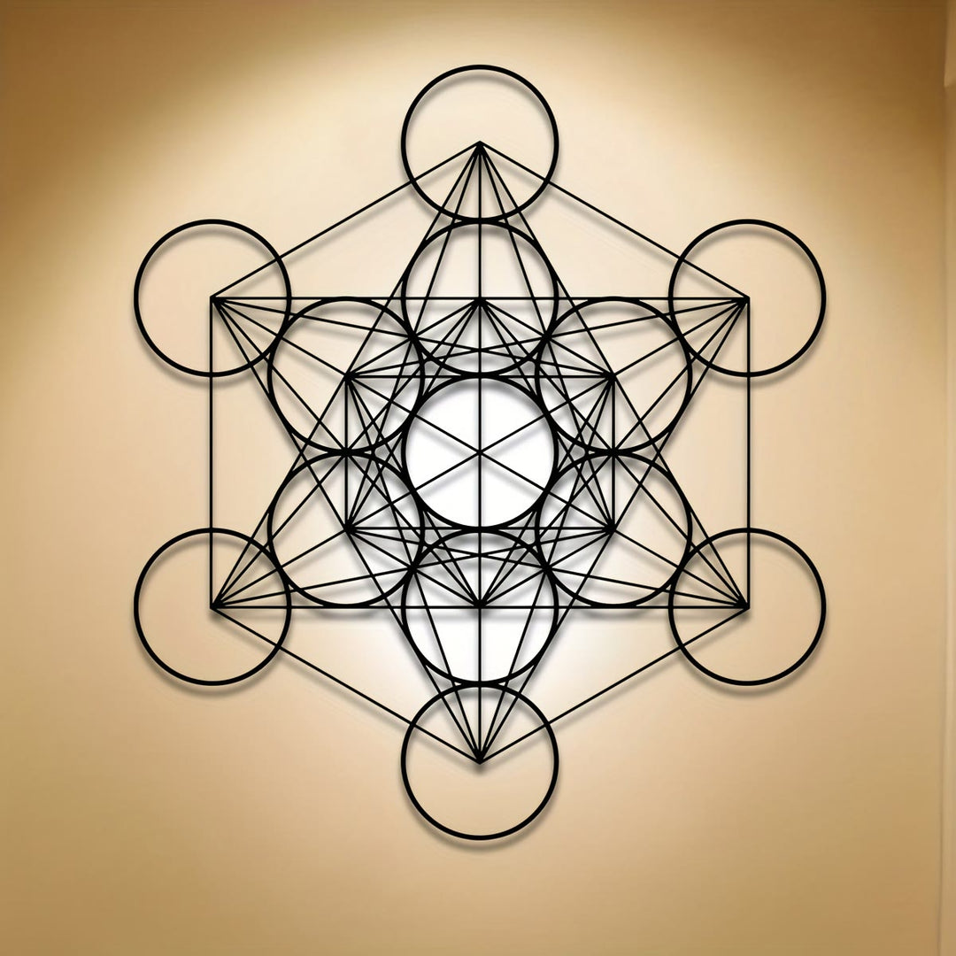 Olivenorma Metatron Cube Metal Wall Decor - image 1