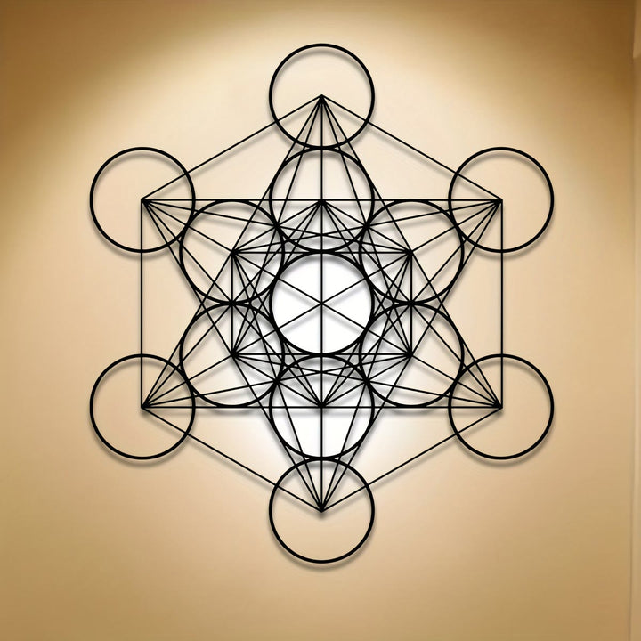 Olivenorma Metatron Cube Metal Wall Decor - image 1