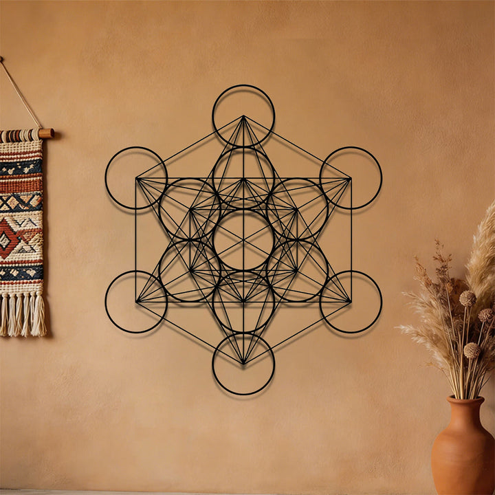 Olivenorma Metatron Cube Metal Wall Decor - image 3