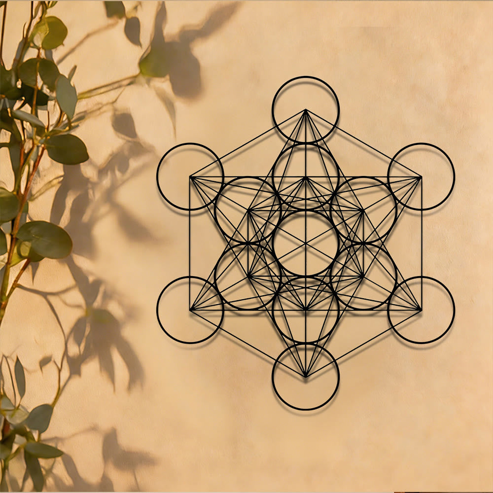 Olivenorma Metatron Cube Metal Wall Decor - image 2